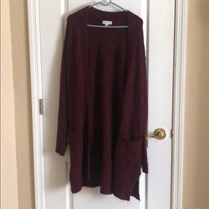 Maroon cardigan